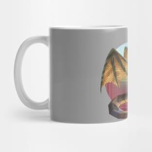 Kawaii Librarian Dragon - With Background Mug